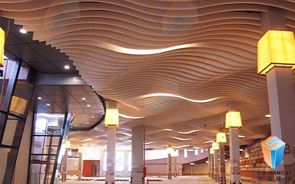 弧形鋁方通吊頂 弧形鋁方通吊頂